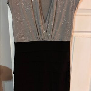 Elegant Black and Silver Women's Dress
